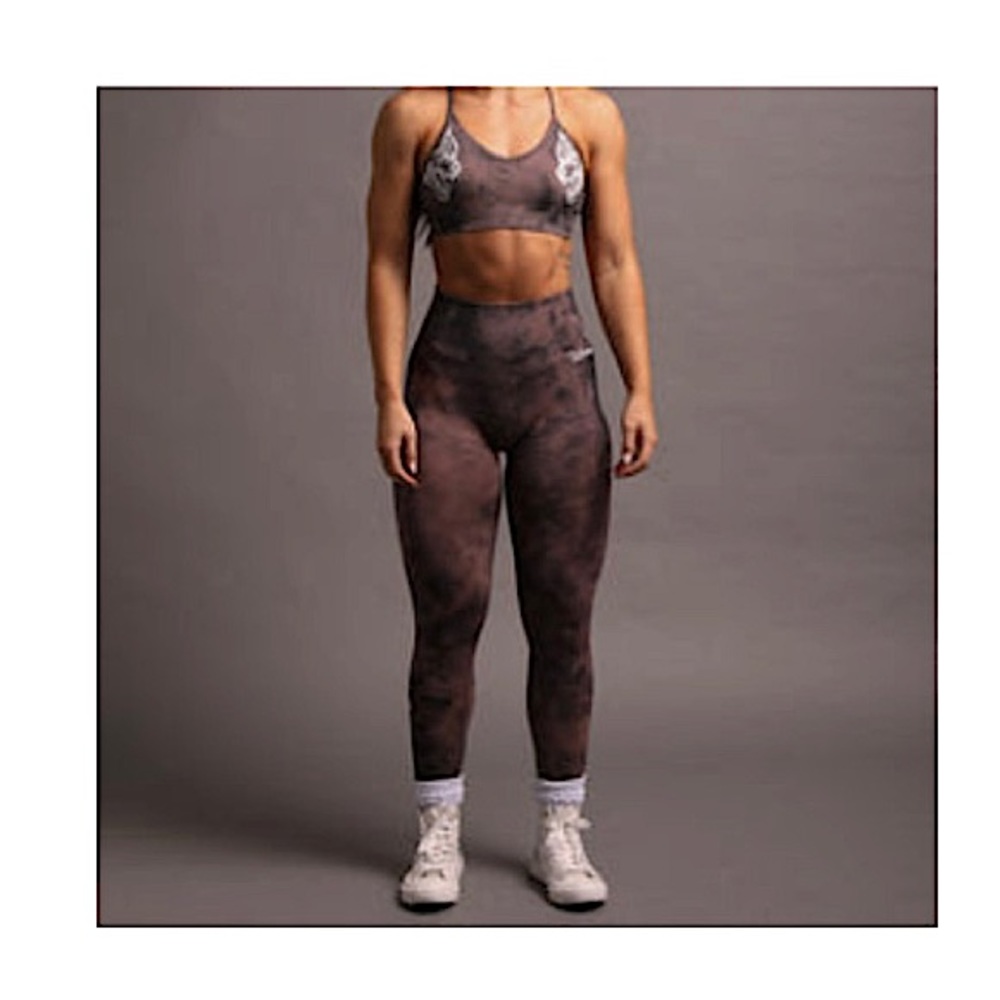 Darcsport Everson Leggings in Midnight Mauve Marble